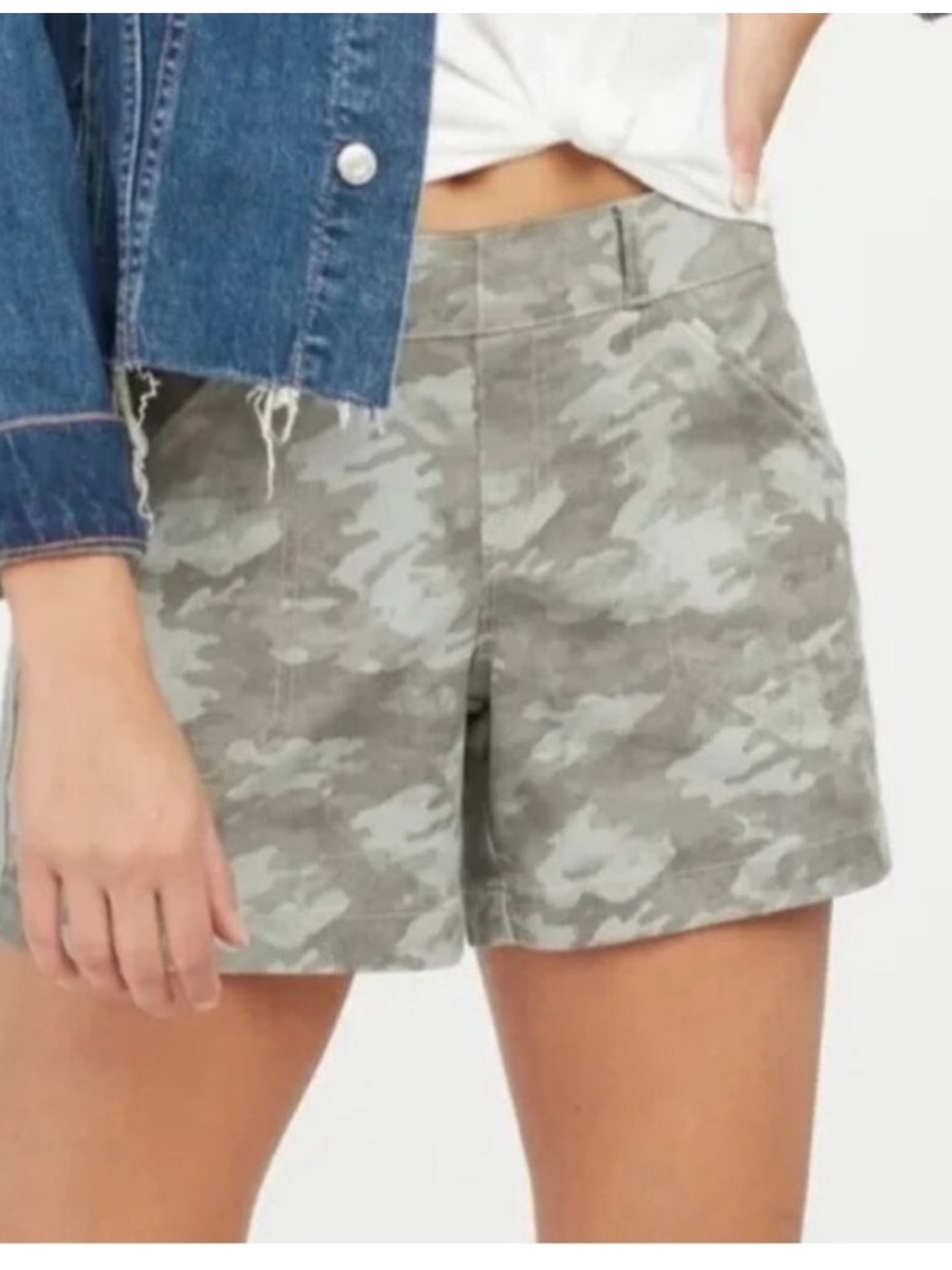 Spanx Stretch Twill Short Size Medium Camo
Print gray